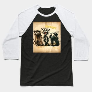 Support street cats, kings of trash Baseball T-Shirt